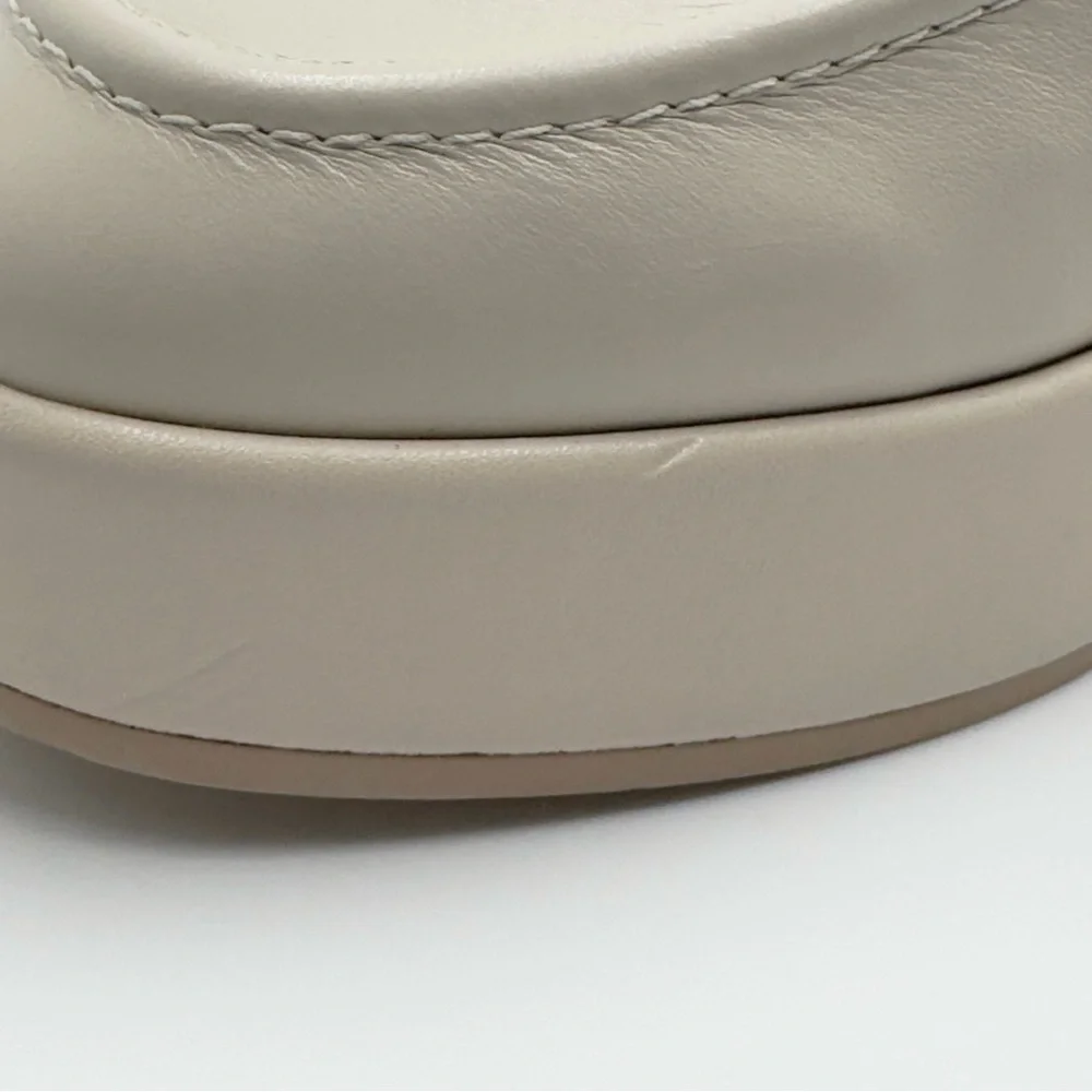 NEW Dolce Vita Yanni Platform Loafer Shoes Round Toe Women's Ivory Size US 7.5 - Picture 9 of 12